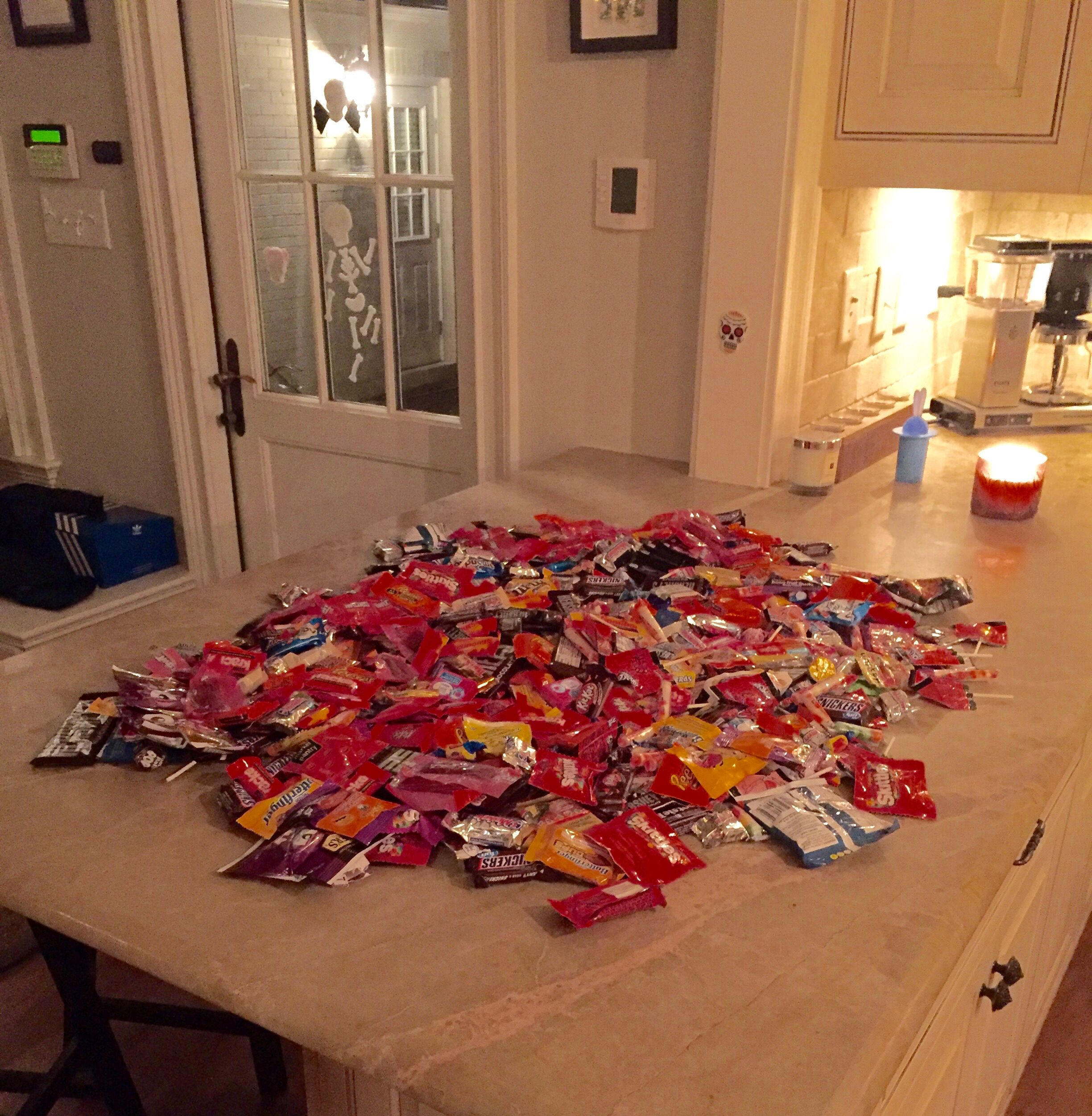 candy on counter