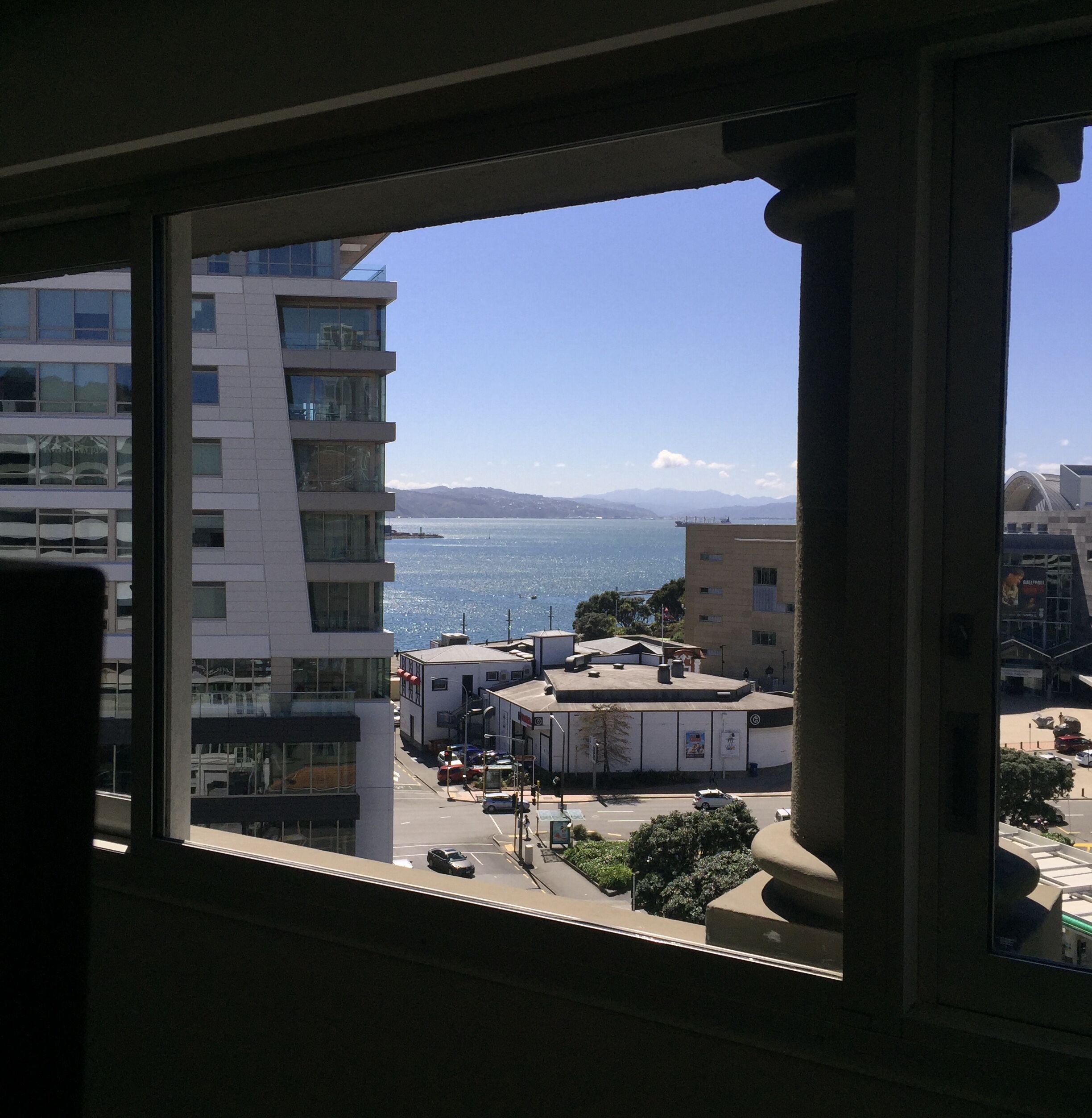 View from our apartment in New Zealand